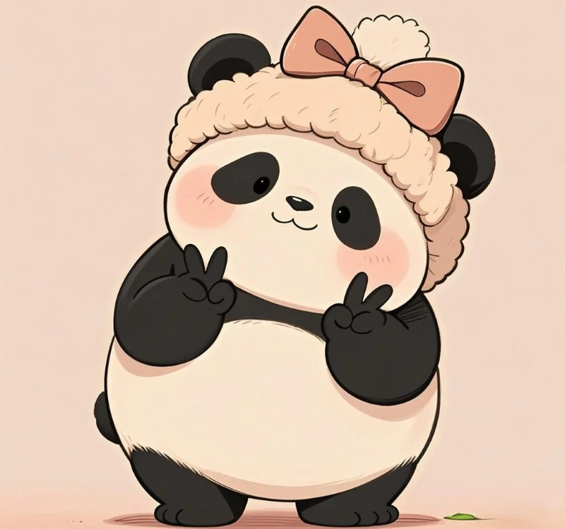 chibi gấu trúc cute