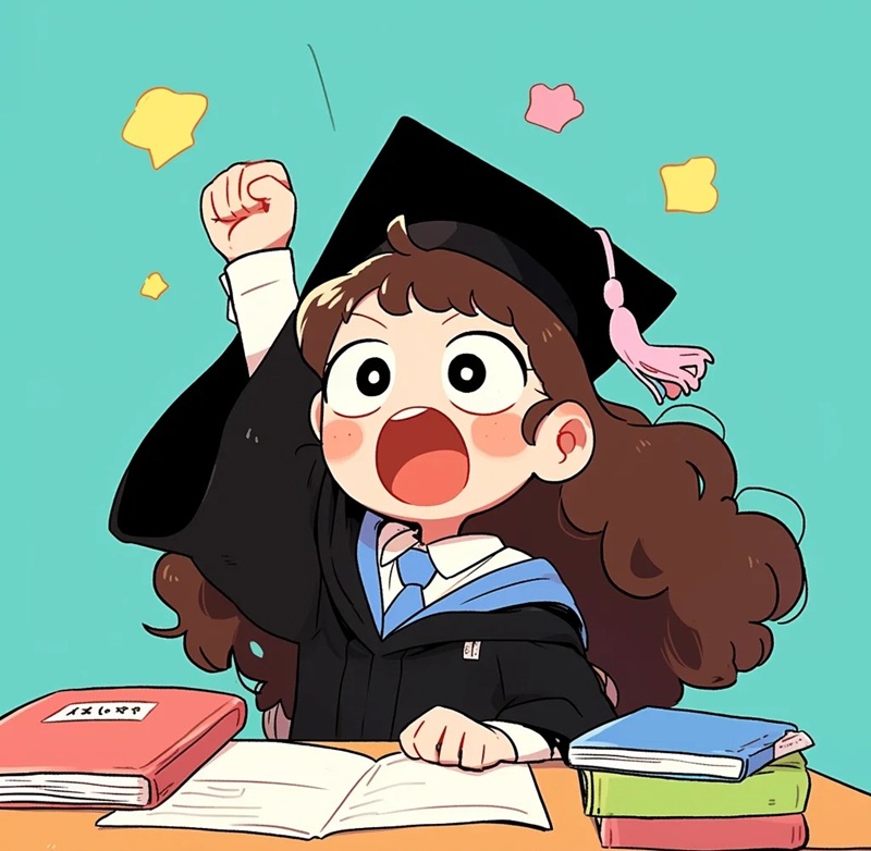 chibi học sinh nữ