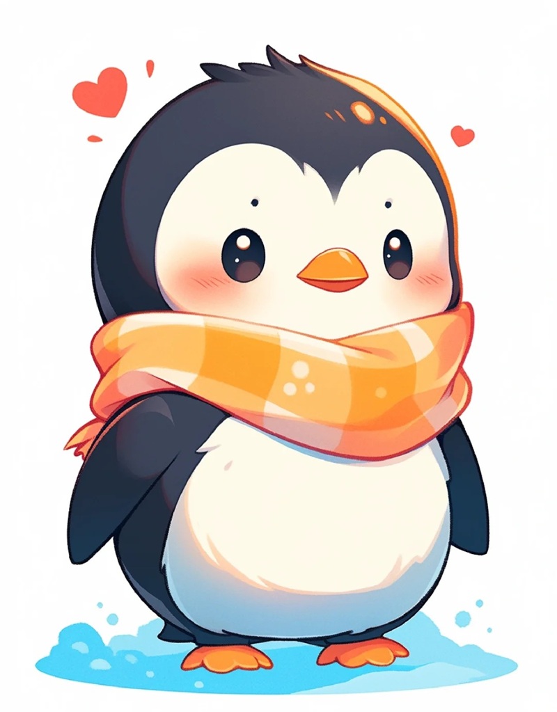 chim cánh cụt chibi 32