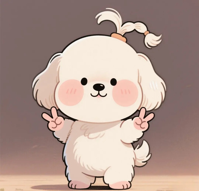 chó chibi cute