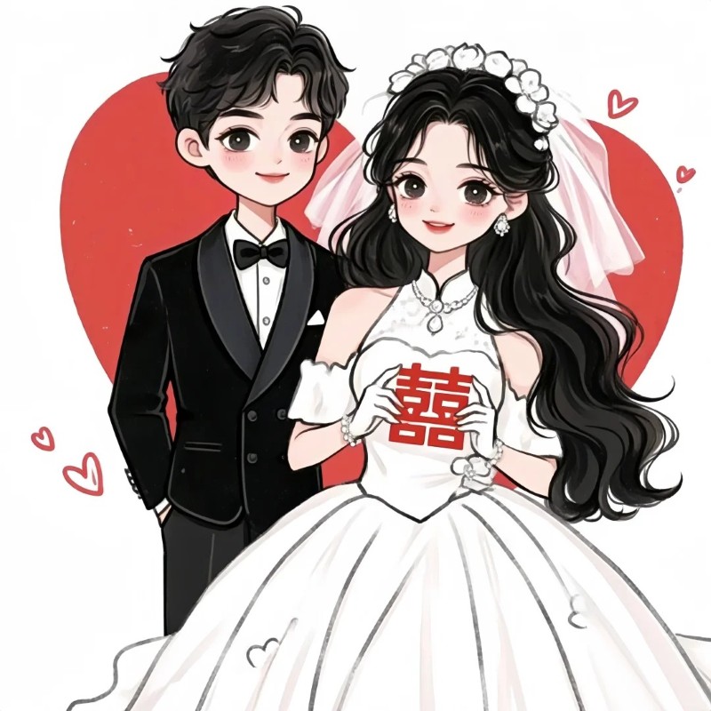 cô dâu chú rể chibi 18
