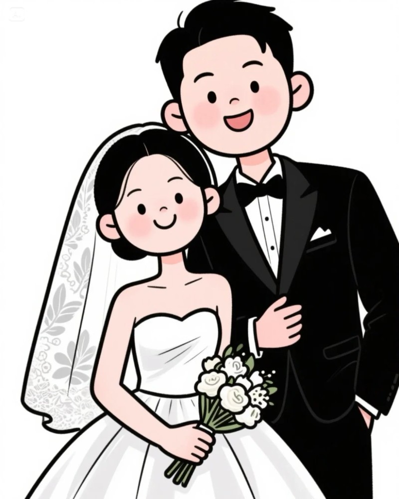 cô dâu chú rể chibi 7