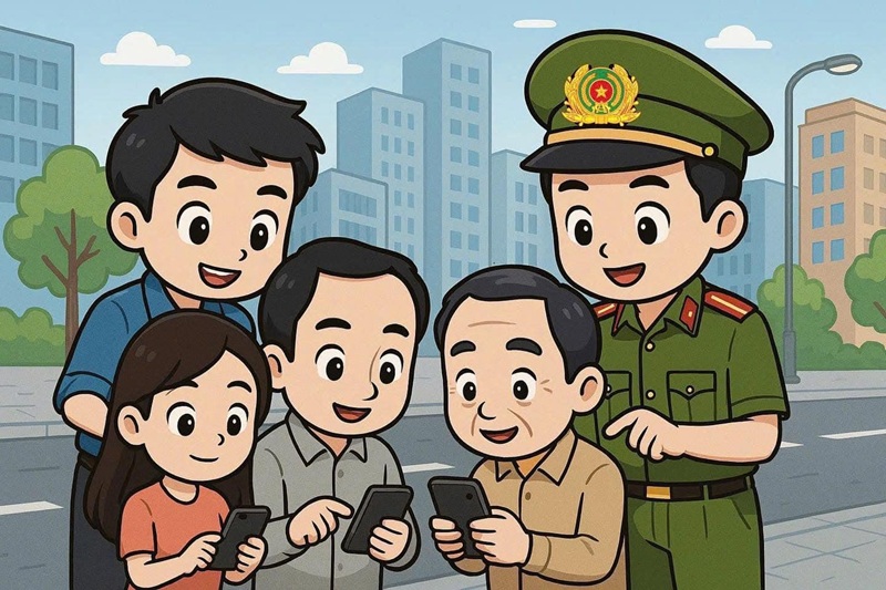công an chibi 1