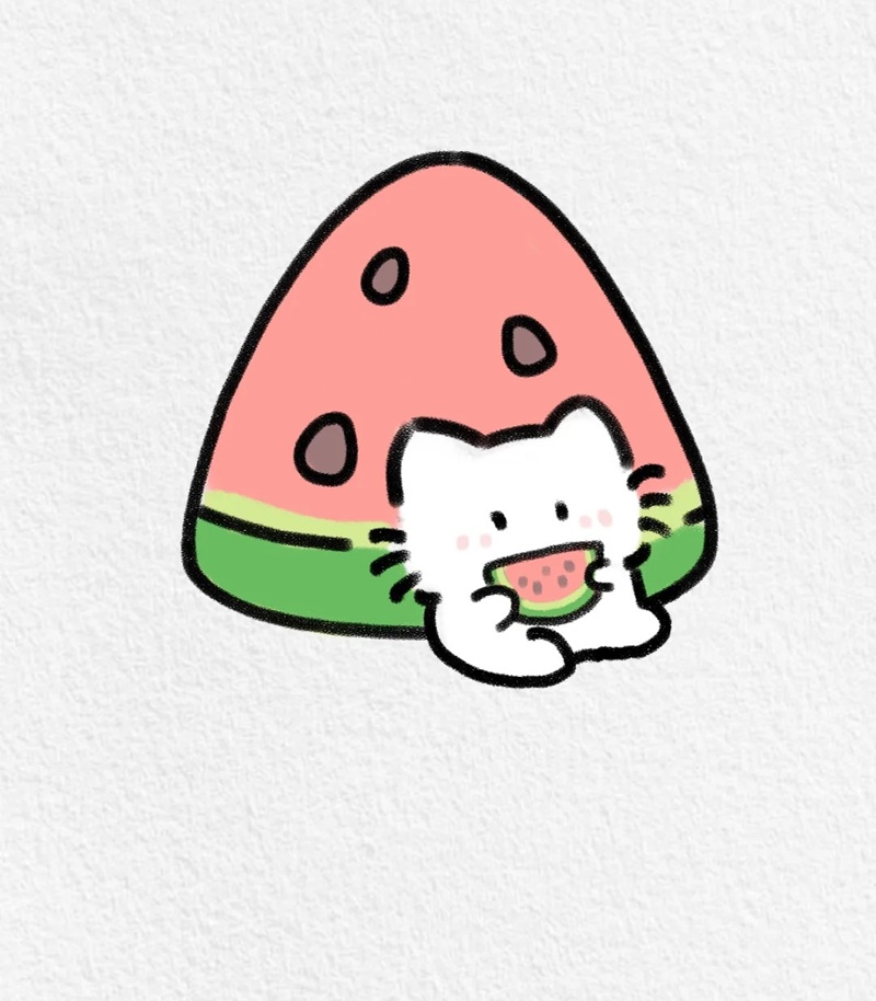 dưa hấu chibi 16