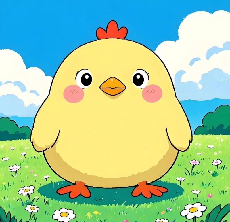 gà chibi dễ thương