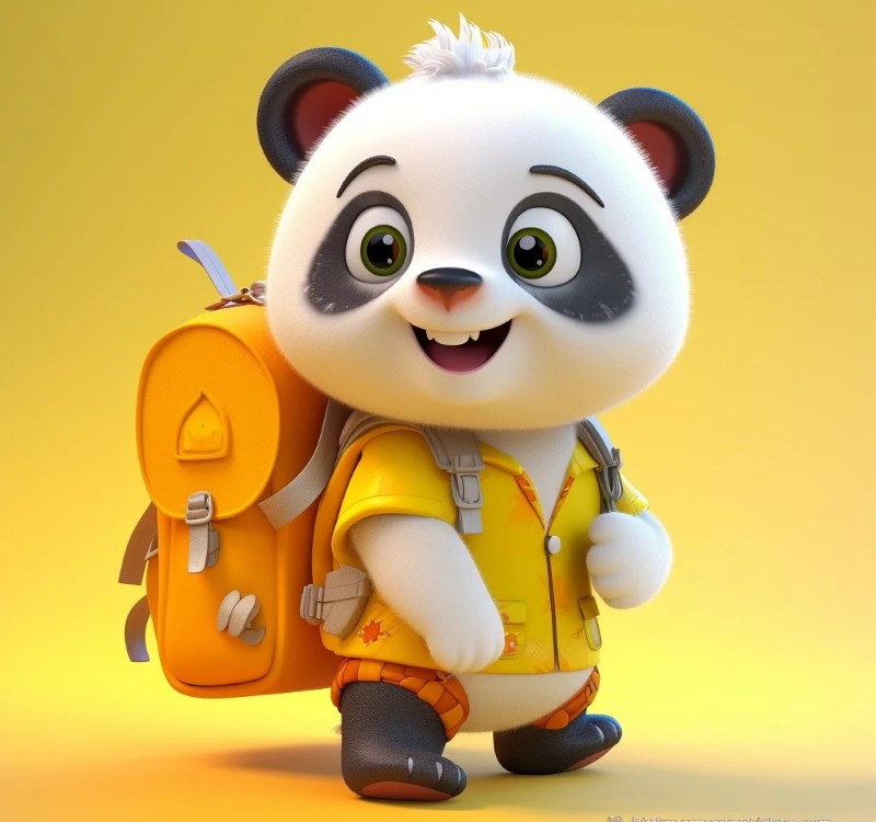 gấu trúc chibi 17