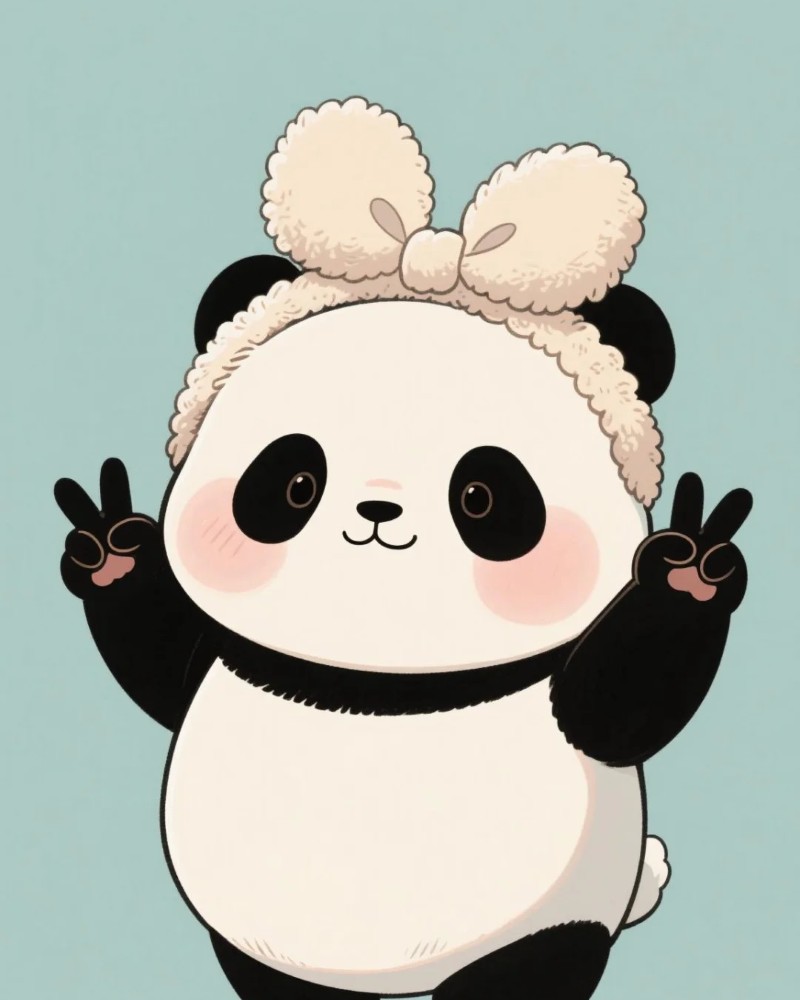gấu trúc panda chibi