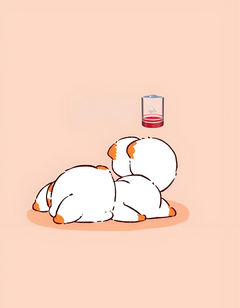 hết pin chibi 1