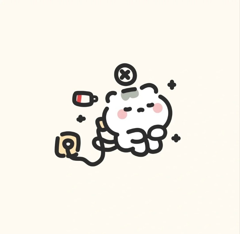 hết pin chibi 14