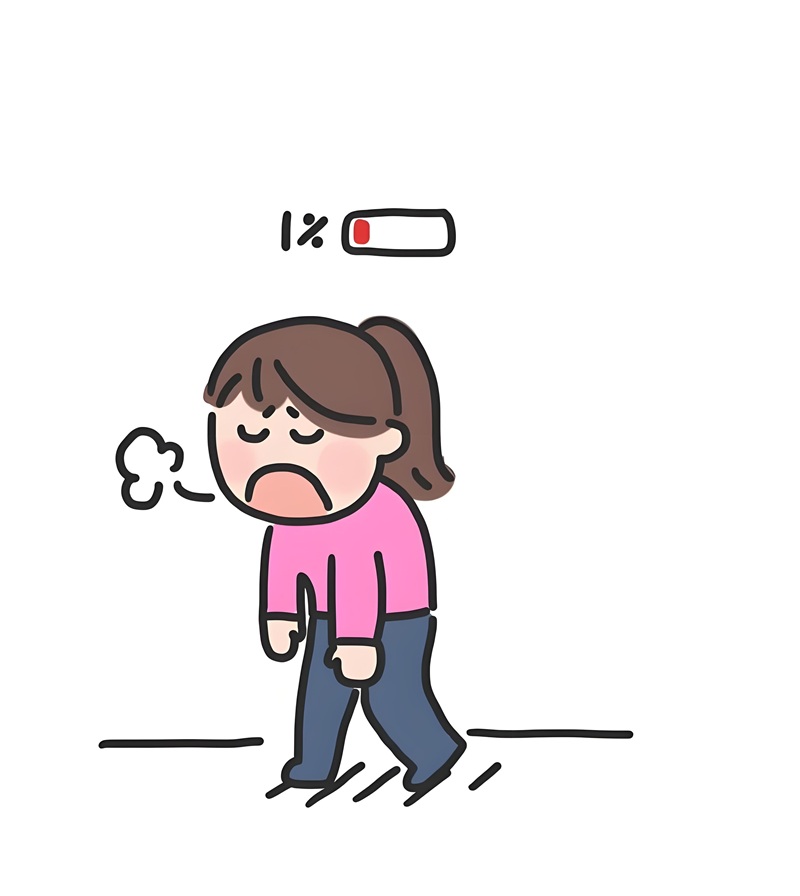 hết pin chibi 2