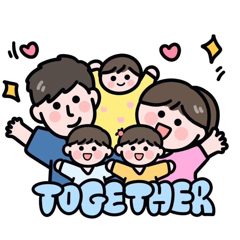 hình ảnh chibi về gia đình