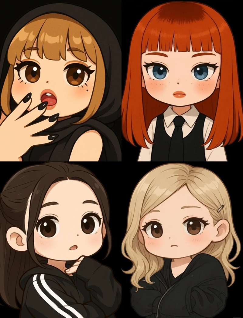 hình blackpink chibi​
