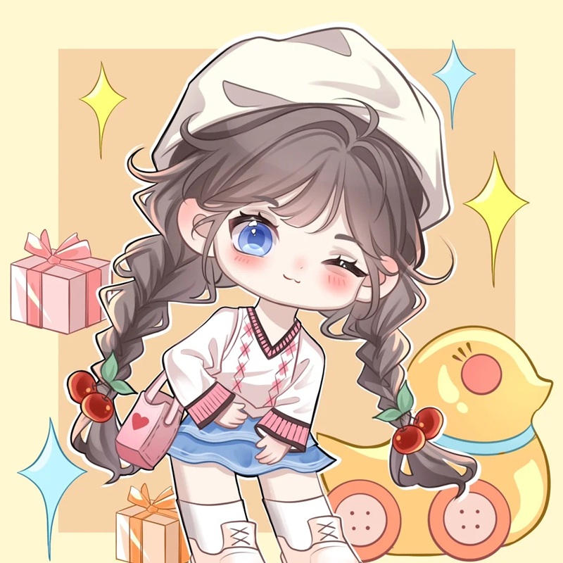 hình chibi bé gái