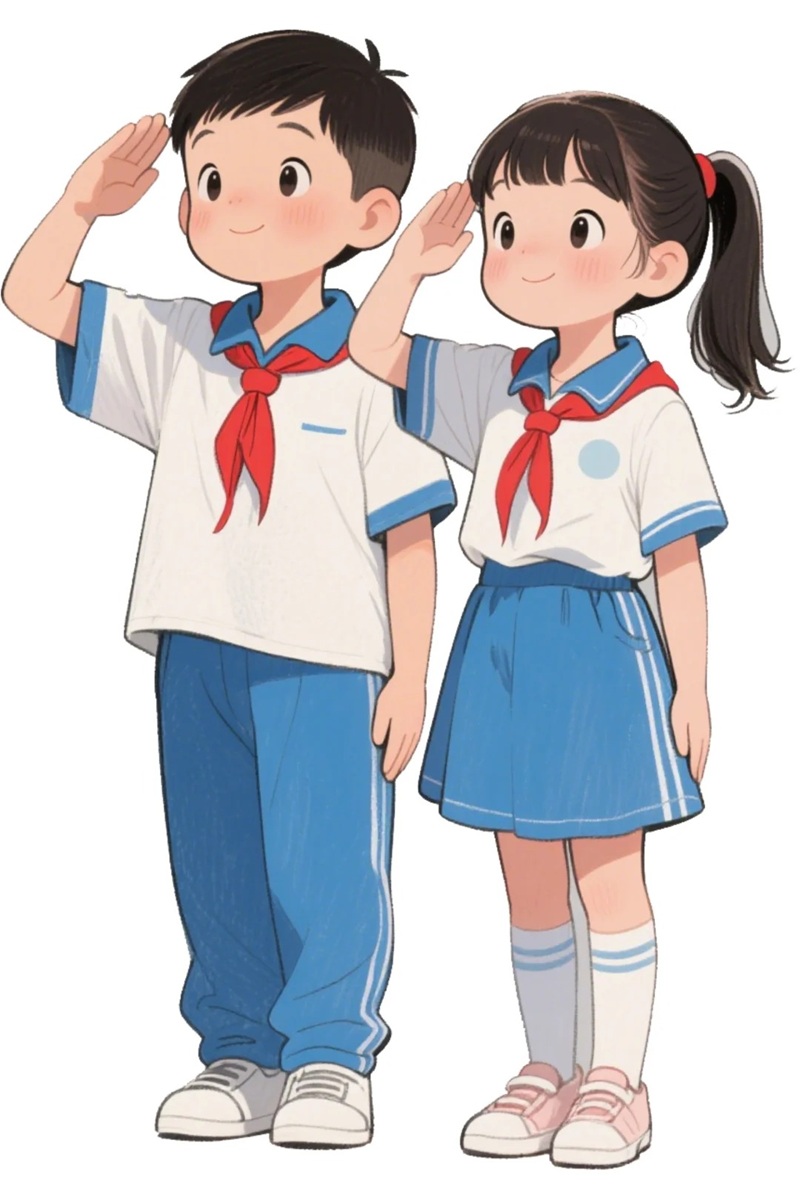 hình chibi học sinh dễ thương
