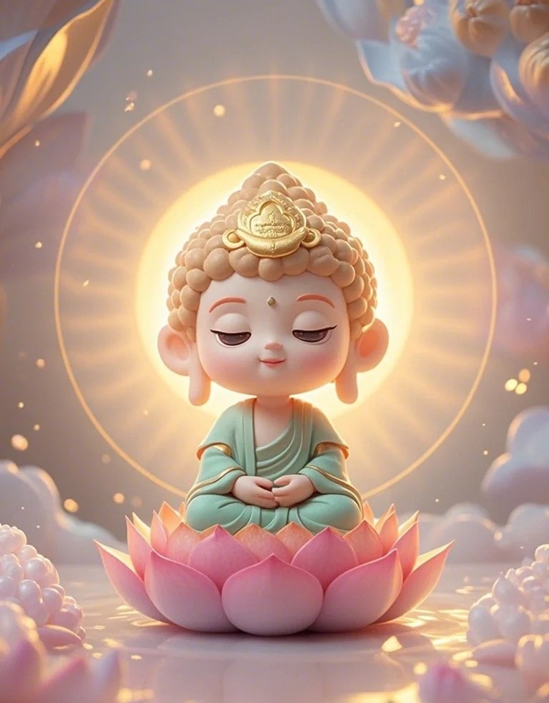 hình chibi niệm phật