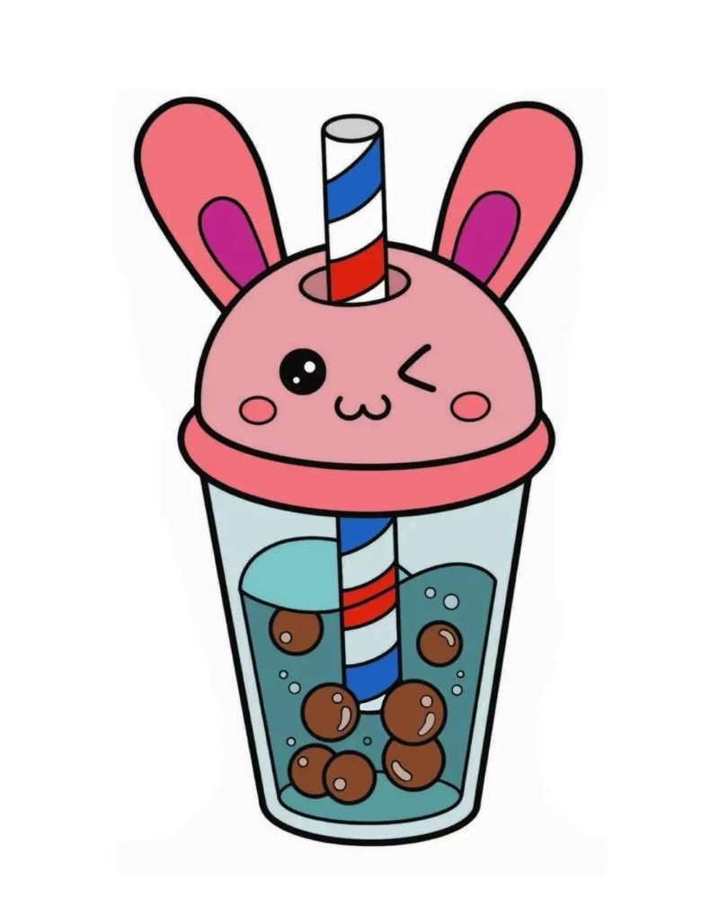 hình chibi trà sữa