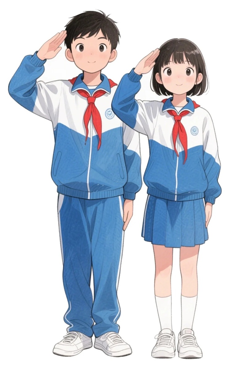 hình học sinh chibi