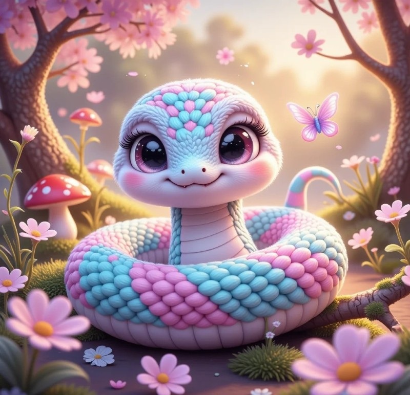 hình rắn chibi 13