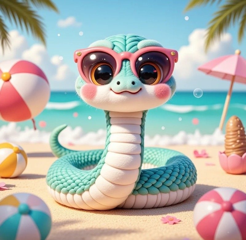 hình rắn chibi 14