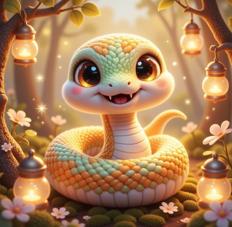 hình rắn chibi 15