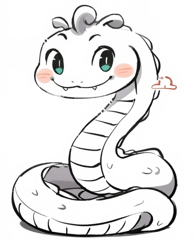 hình rắn chibi 17