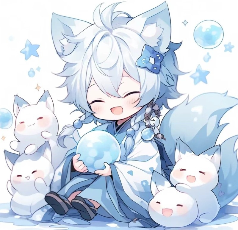 hồ ly chibi cute 1