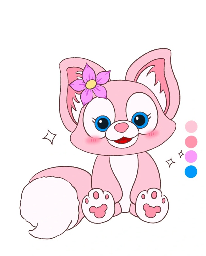 hồ ly chibi cute 3