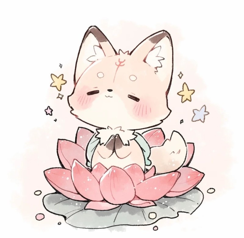hồ ly chibi cute 5