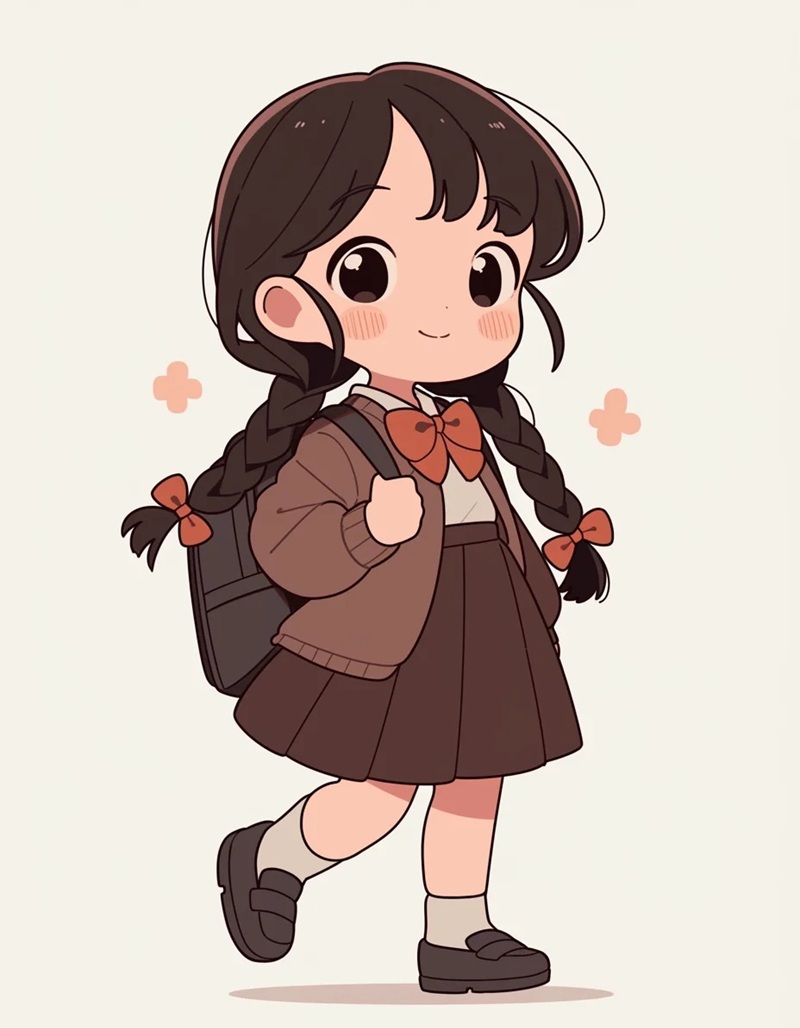 học sinh chibi 5