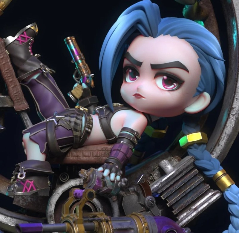 jinx lol chibi