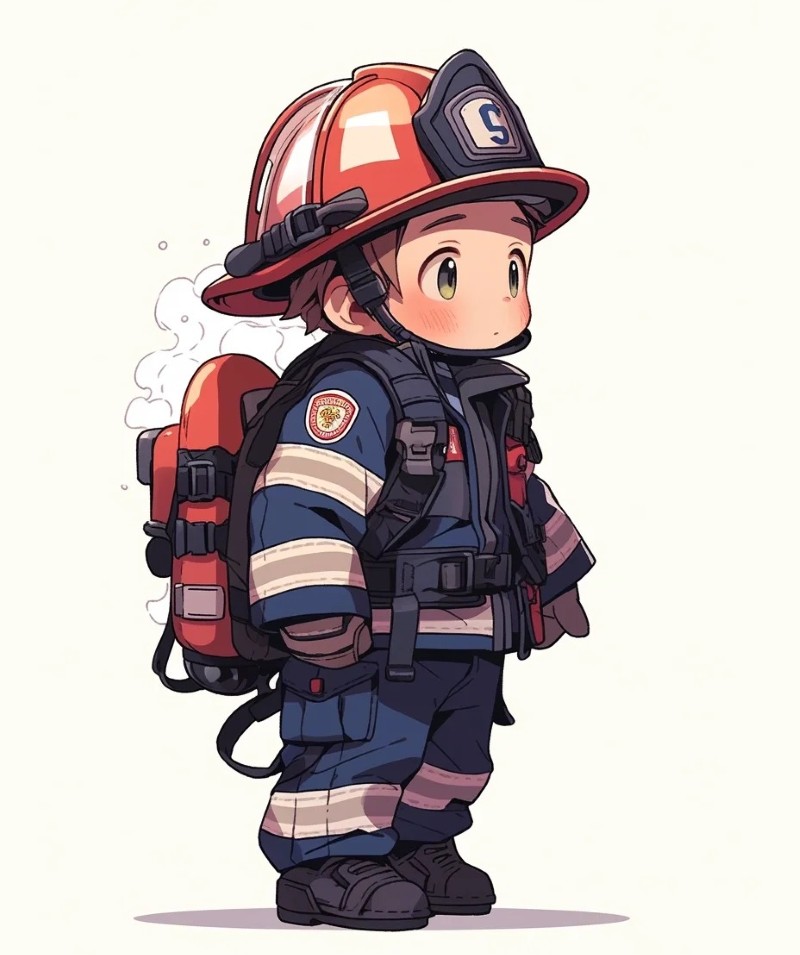 lính cứu hỏa chibi 32