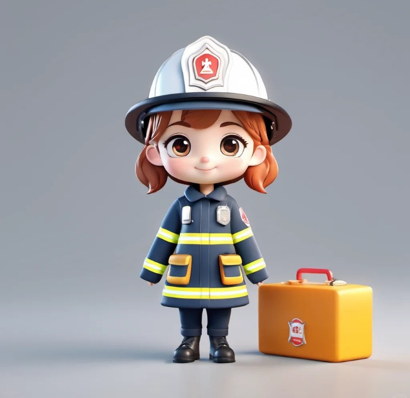 lính cứu hỏa chibi 4
