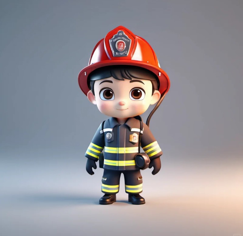 lính cứu hỏa chibi 7