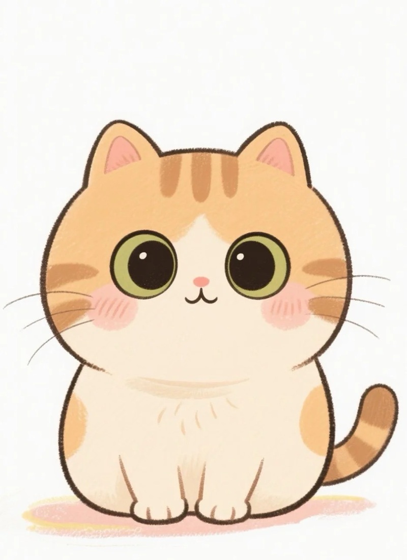 mèo béo cute chibi​