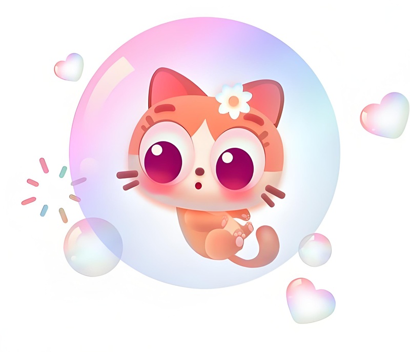mèo cute chibi 1