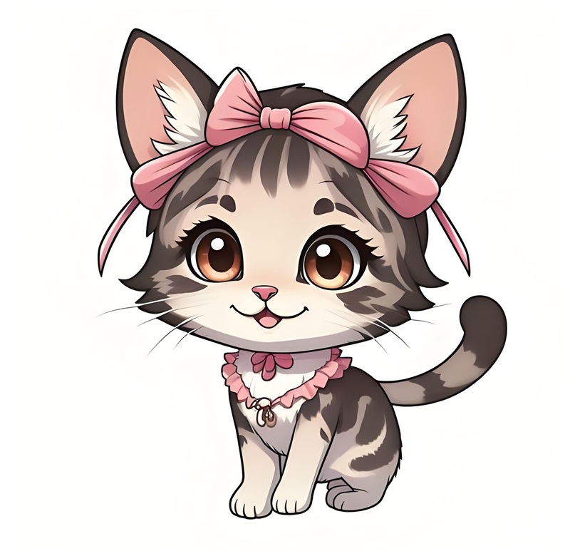 mèo cute chibi 4