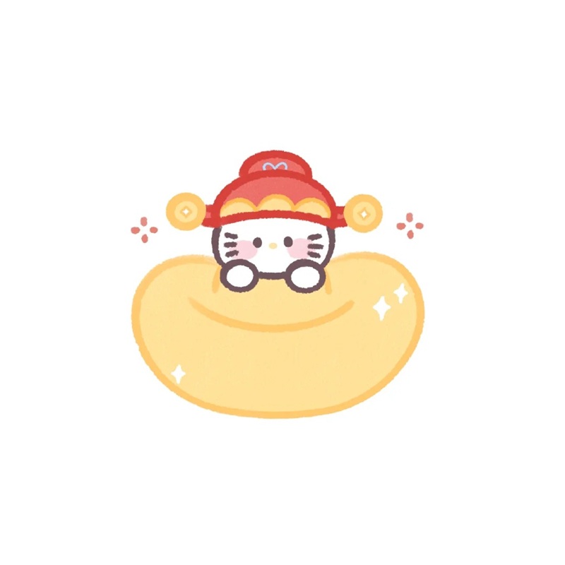 mèo thần tài chibi 10