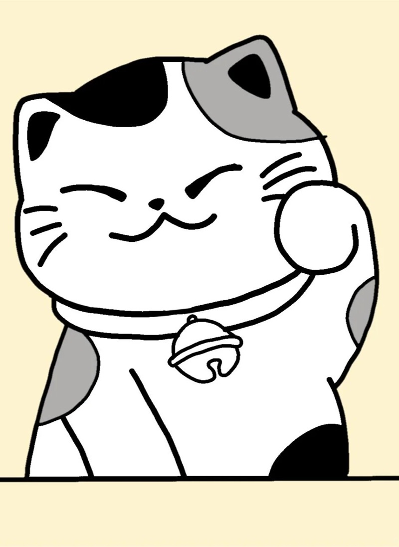 mèo thần tài chibi 28