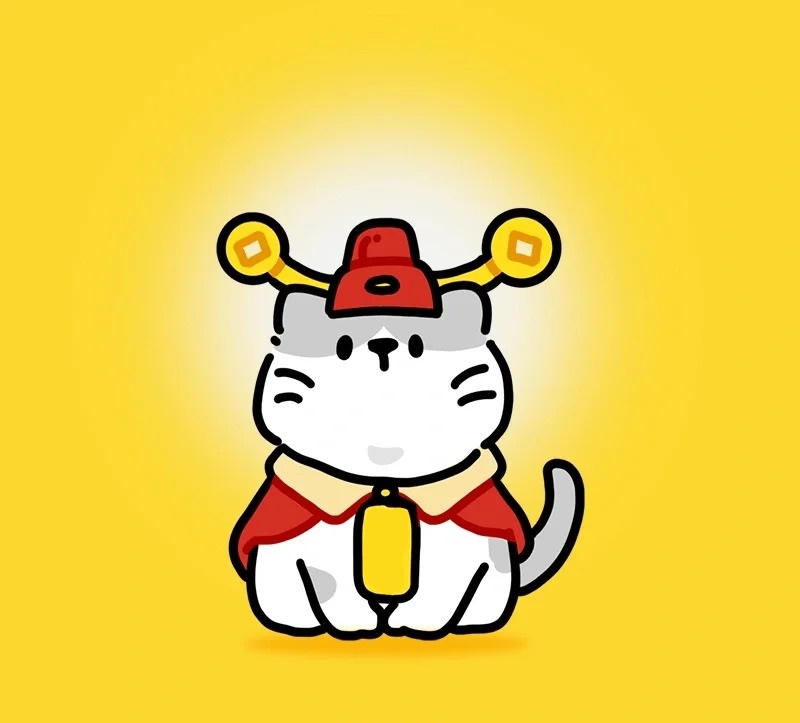mèo thần tài chibi 35