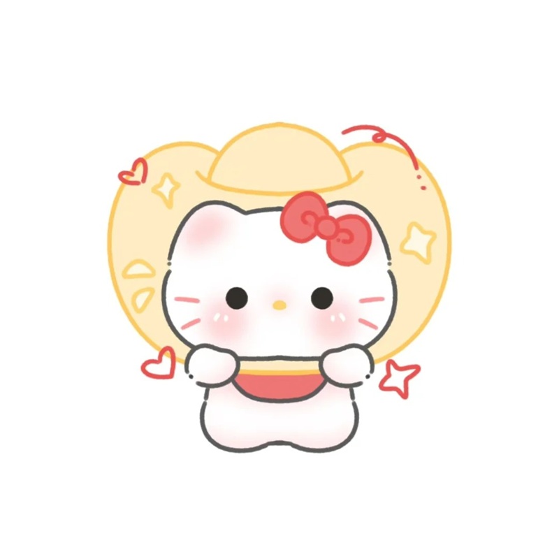 mèo thần tài chibi 8