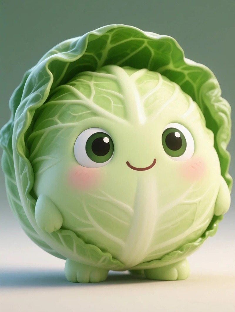 rau củ quả chibi 32