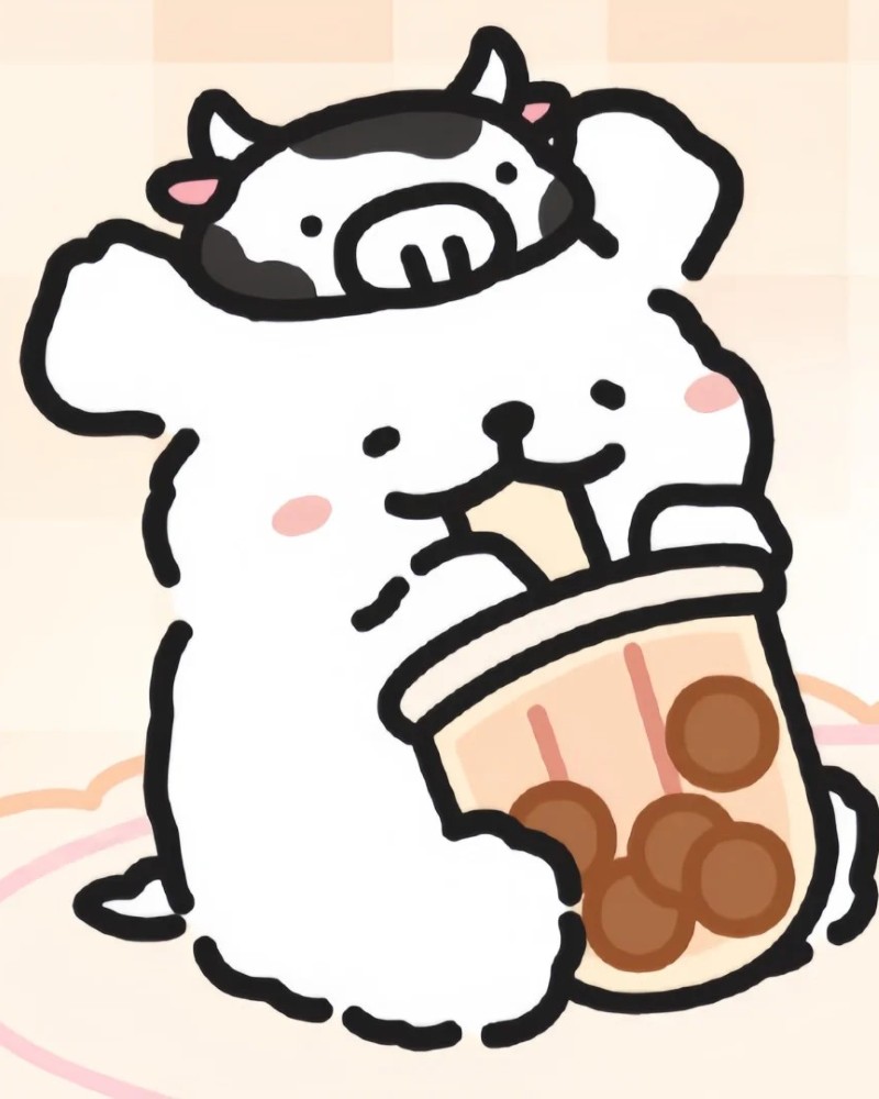 trà sữa cute chibi​