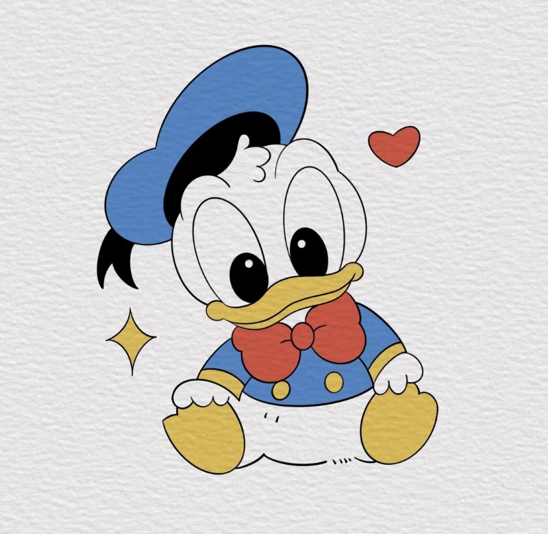 vịt donald chibi