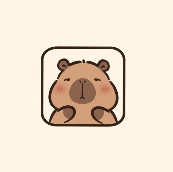 ảnh avatar capybara vô tri ảnh avatar capybara vô tri