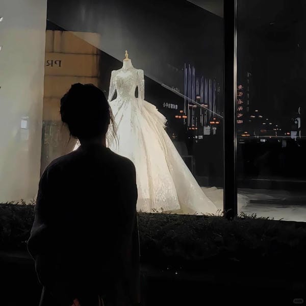 ảnh đứng nhìn váy cưới buồn (12)
