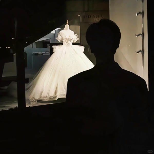 ảnh đứng nhìn váy cưới buồn (14)