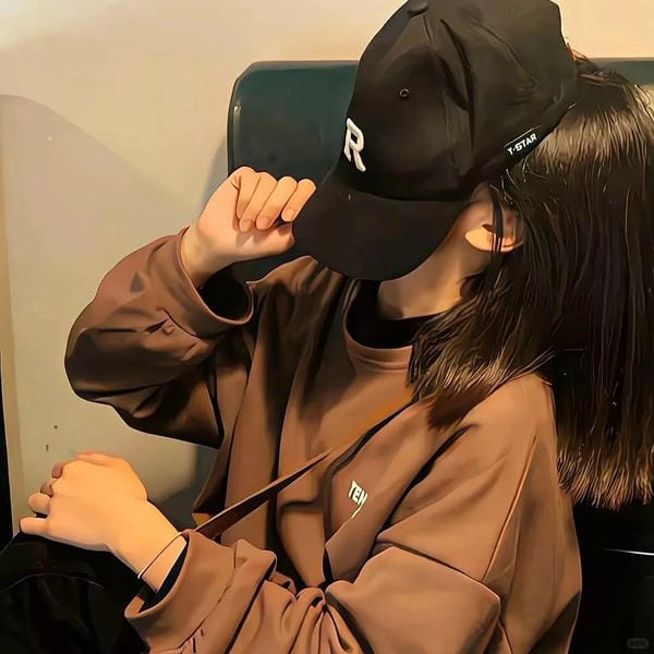 avatar ảnh girl che mặt ngầu anime