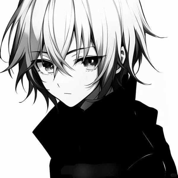 avatar anime nam ngầu trắng đen avatar anime nam ngầu trắng đen