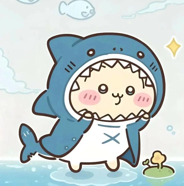 avatar cá mập cute anime nam