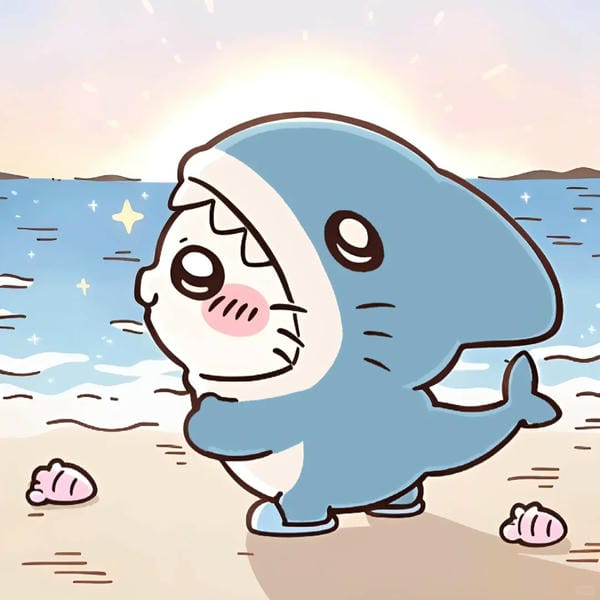 avatar cá mập cute anime